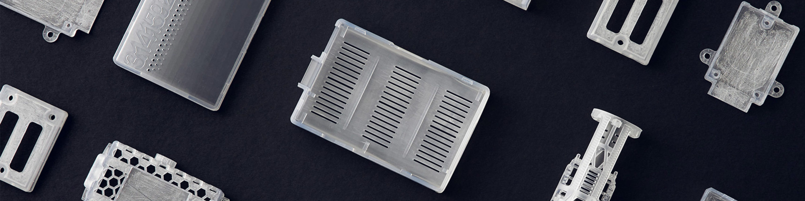 parts produced with SLA plastic Accura 60