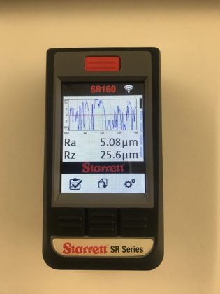Smooth 3D printed nylon plastic surface roughness meter