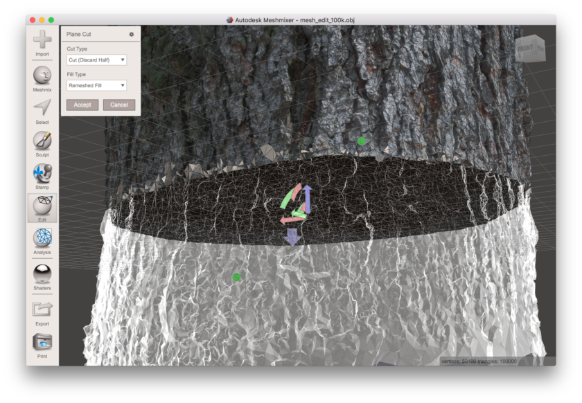 The final tree bark textured 3D printed ring design from a photo scan with a phone and how to 3D design it